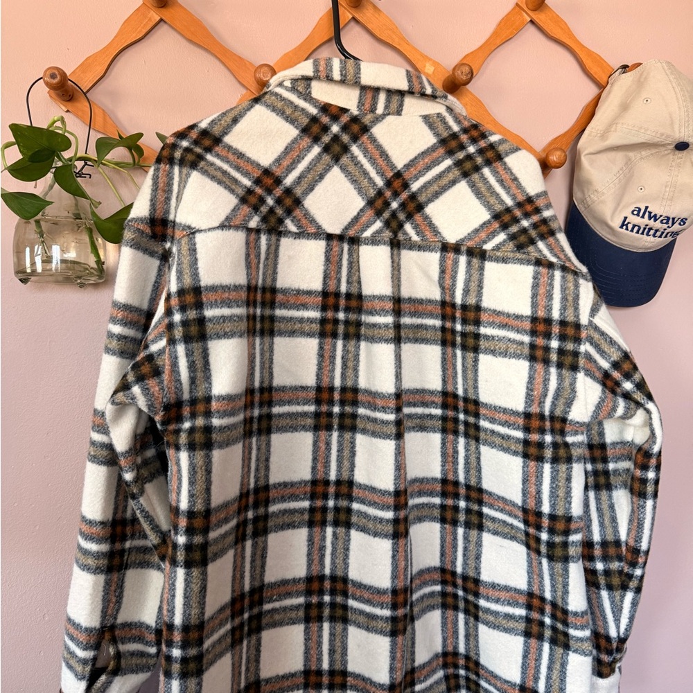 Plaid Button-Up Shacket - image 9